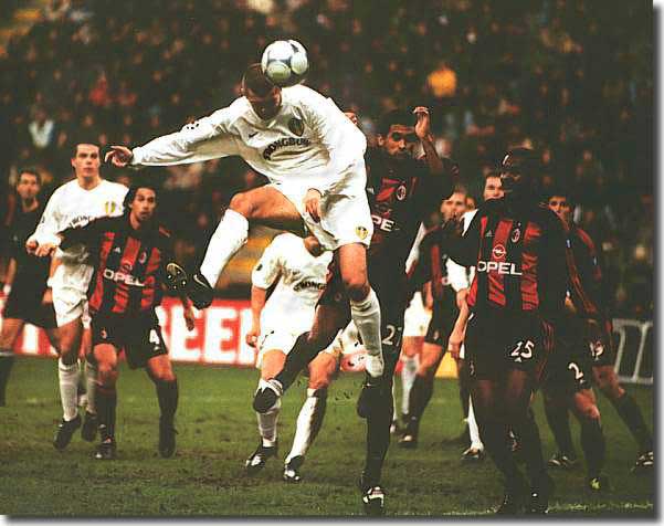 Dominic Matteo gives Leeds the lead in Milan