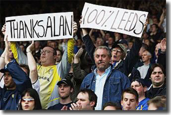 The Elland Road crowd bid farewell to local hero Alan Smith before the game against Charlton