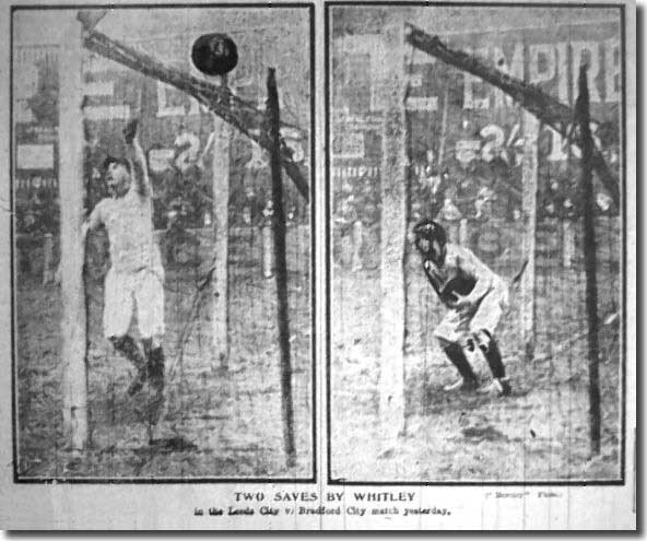 Jack Whitley in action for City reserves during 1906/07