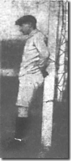Harry Bromage takes a breather during the win against West Bromwich Albion in September 1907