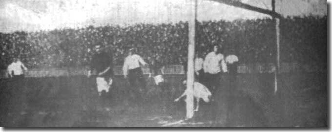 John Lavery scores one of the five City goals against Derby on 15 February