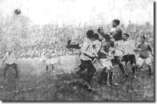 A scramble in the City area during the 5-1 defeat at Fulham at the end of October