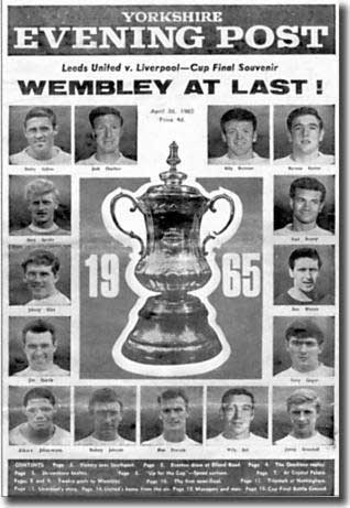 Yorkshire Evening Post souvenir of Leeds United's first trip to Wembley