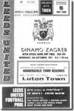 The Elland Road programme from the match