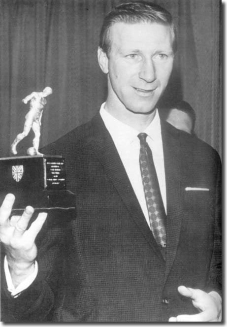 Jack Charlton with his Footballer of the Year award in 1967