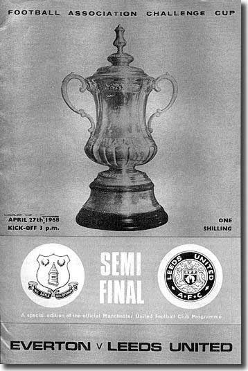 The programme from the Old Trafford semi final