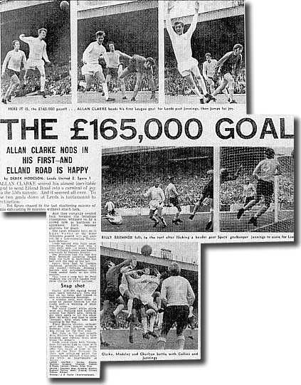 The £165,000 goal - Newspaper report on Leeds' opening day League win over Spurs