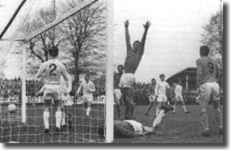 Sutton's John Faulkner celebrates scoring against Leeds, but the effort was ruled out for a foul