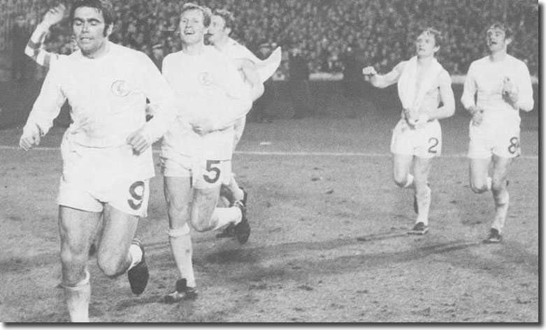 Celtic players on a lap of honour after the game