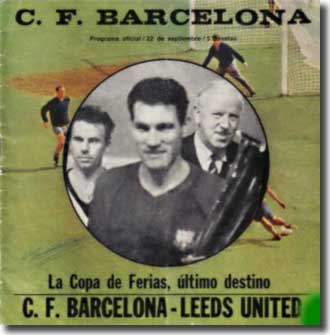 The programme from the Nou Camp clash