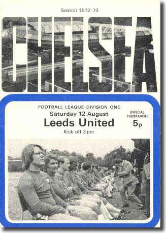 The programme from the Stamford Bridge clash