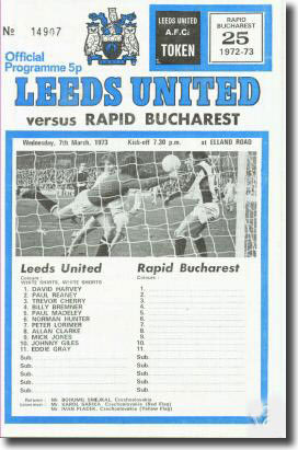 The programme from the match