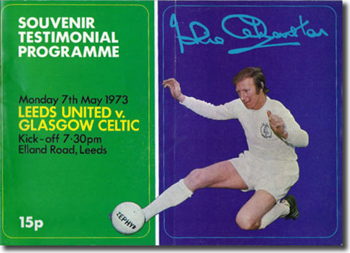 The programme from Jack Charlton's testimonial match