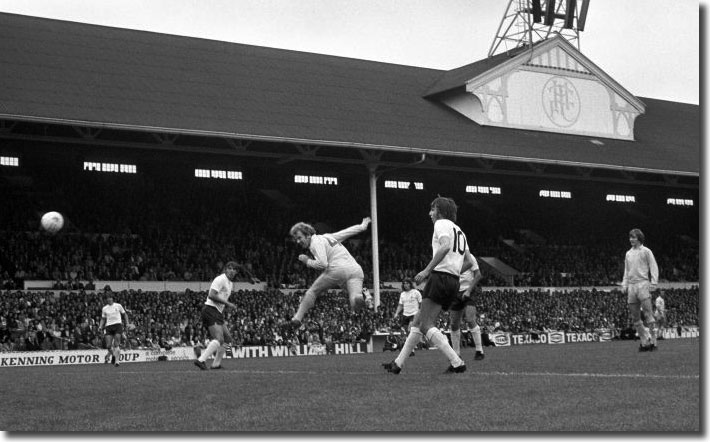 Billy Bremner capitalises on poor marking to head United into the lead at White Hart Lane