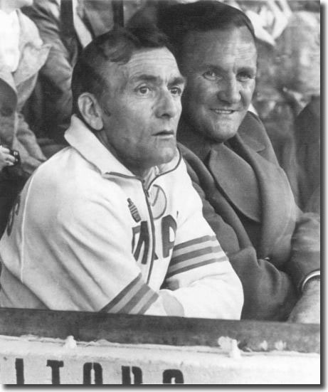 United manager Don Revie, here pictured with assistant Les Cocker, had set his sights on the League championship