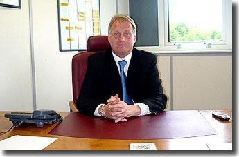 Kevin Blackwell on his first day as Leeds boss - May 26 2004 - the manager had to completely rebuild his squad following relegation from the Premiership