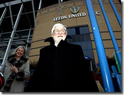 New chairman Ken Bates and his wife outside Elland Road as he takes over Leeds United and ends the financial misery that had engulfed the club