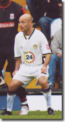 Alan Wright in action for Leeds against Stoke in October 2006