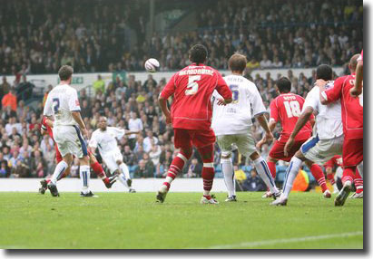 Seb Carole fires home against Leyton Orient on 13 October