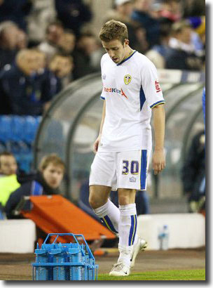 Filipe Da Costa after being given a red card against Bury on 13 November