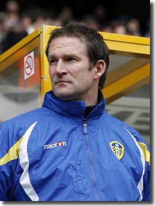 Simon Grayson during the defeat to Huddersfield on 14 February - three days later he witnessed United's appalling display at Hereford - it was a turning point for the season