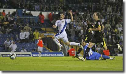 Robert Snodgrass scores his second goal against Watford