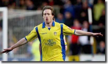 Becchio celebrates his first goal