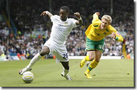Max Gradel comes away from Daniel Jones of Bristol Rovers - minutes later when the two clashed Gradel was dismissed