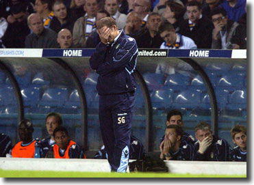 Feel my pain! United manager Simon Grayson cannot bear to continue watching the disaster