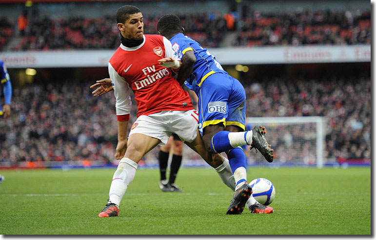 Denilson fouls Max Gradel to concede a penalty