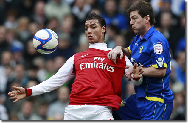 Ben Parker tangles with Marouane Chamakh