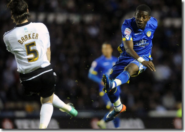 Max Gradel crashes United into the lead at Derby but Leeds lost 2-1