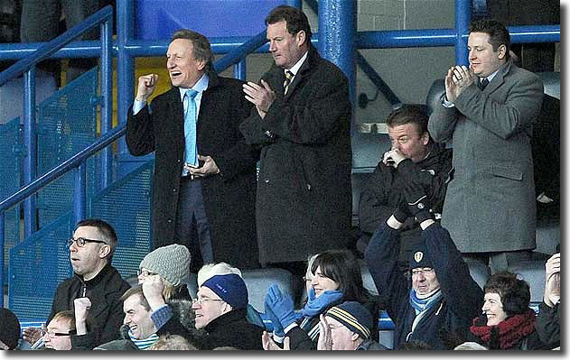 Neil Warnock celebrates United's fightback against Doncaster