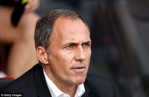 Darko Milanic watches the 2-0 defeat at Brentford 27 September 2014 