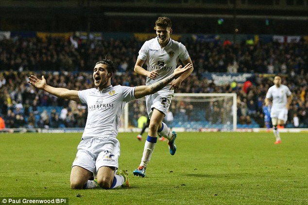 Alex Mowatt celebrates one of his goals against Charlton 4 November