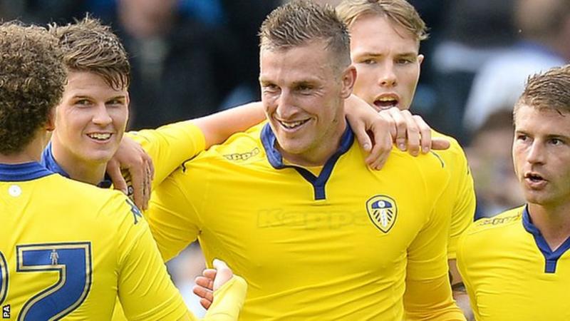 Chris Wood taking the congratulations after a late winner at Derby 29 August 2015