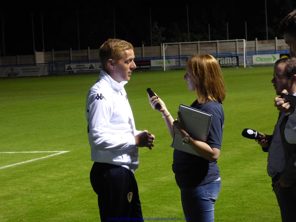 22 July 2016 - Garry Monk answers questions during pre-season at Guiseley