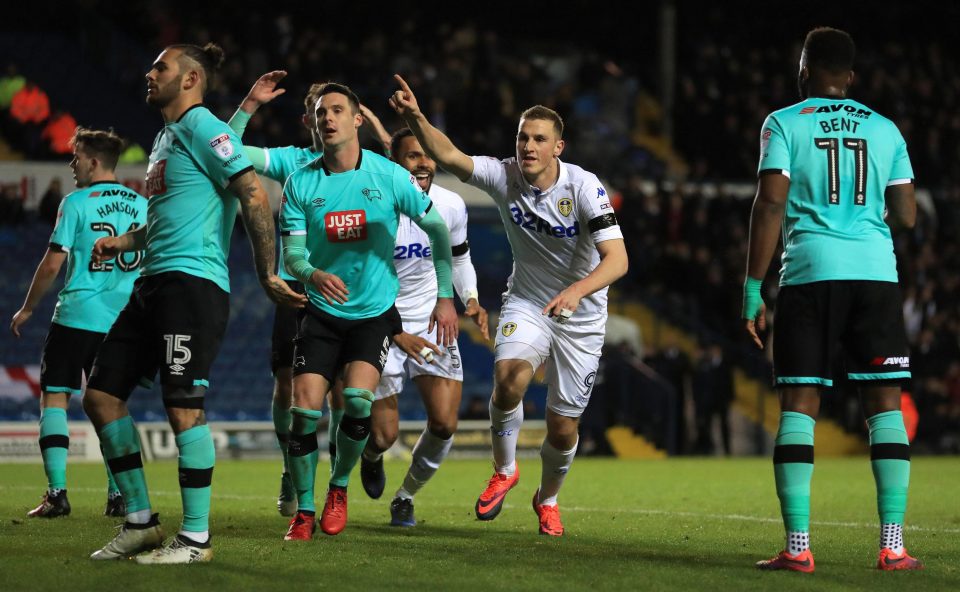 13 January 2017 - Chris Wood scores the only goal in a big game against Derby