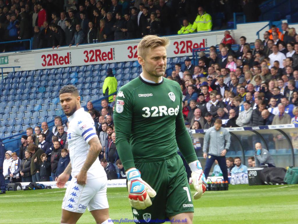 17 April 2017 - Rob Green prepares to face Wolves at Elland Road