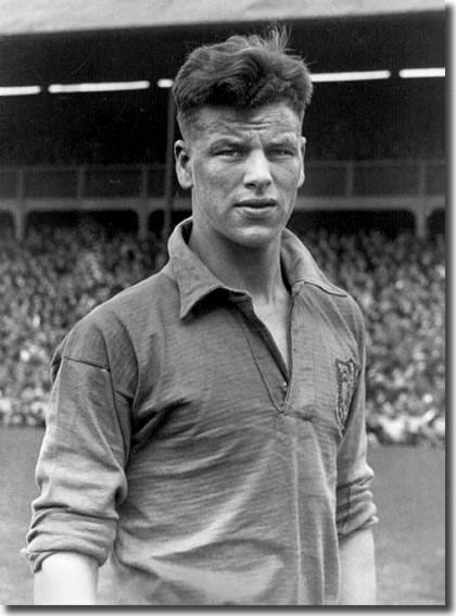 The teenage John Charles wearing his first Wales jersey