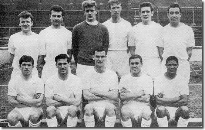 The 1963-64 team that secured the Second Division title - Back: Bremner, Reaney, Sprake, Charlton, Hunter, Bell - Front: Giles, Weston, Peacock, Collins, Johanneson