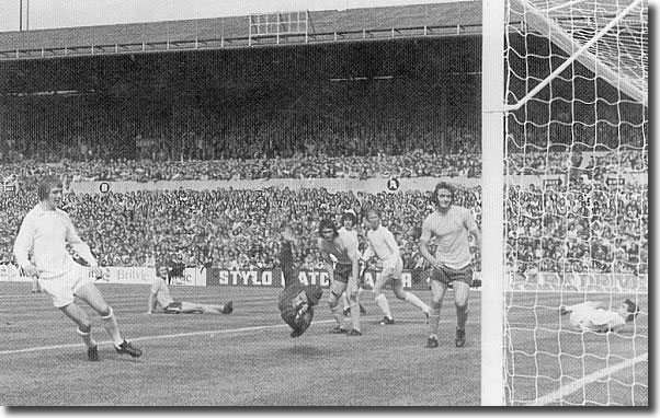 Allan Clarke gets United off the mark against West Brom on 19 August