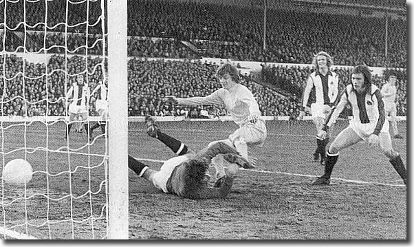 Allan Clarke pounces in the Cup against West Brom on 24 February