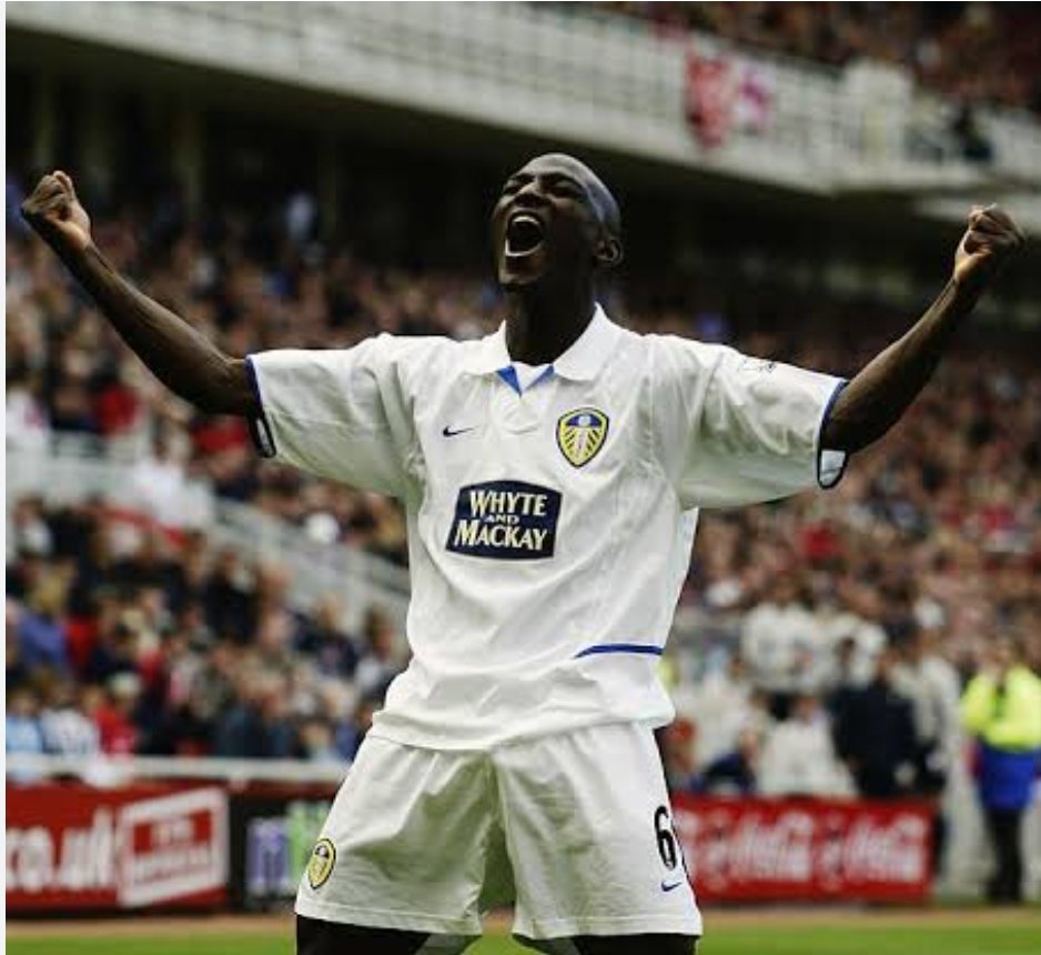 Zoumana Camara celebrates his goal for Leeds against Middlesbrough
