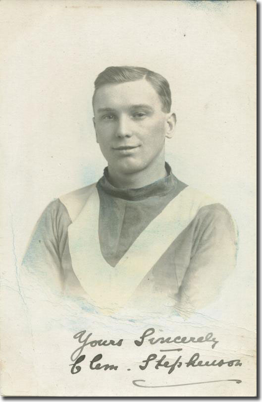 Aston Villa inside-right Clem Stephenson made a scoring debut for City in a 5-1 defeat at Huddersfield
