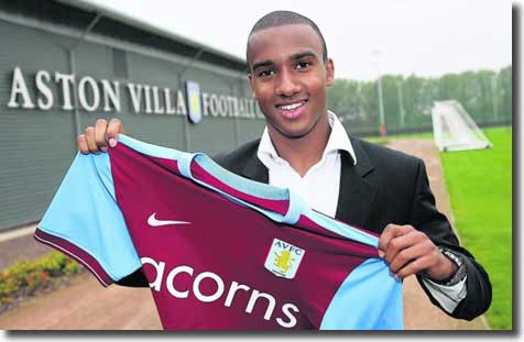 Fabian Delph after his big money move to Villa Park