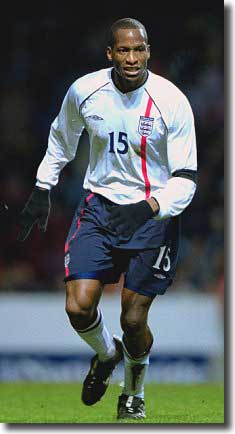 Ehiogu during one of his four international appearances