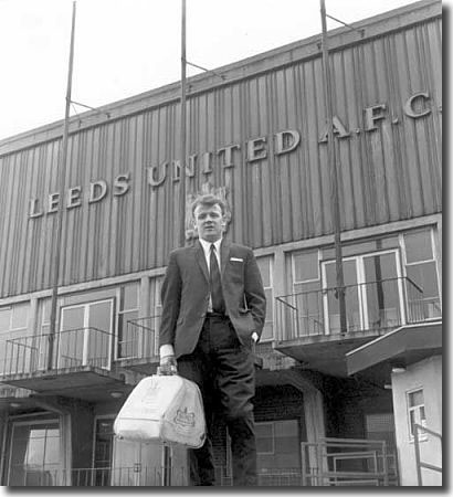 11 March 1967 - Billy Bremner leaving the Elland Road ground. He had just been declared fit to play in the fifth round of the FA Cup against Sunderland