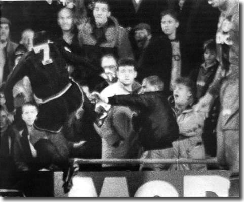 The infamous incident at Palace when Cantona confronted his tormenter