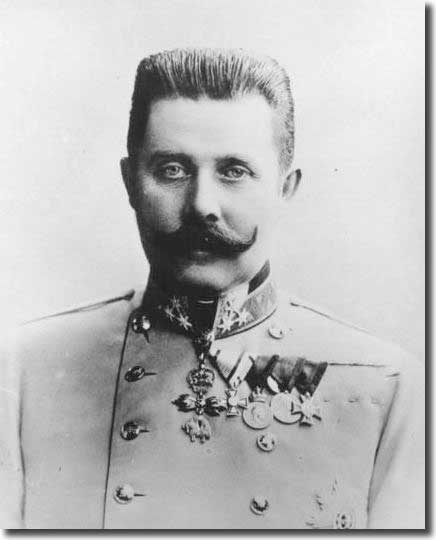 Archduke Franz Ferdinand, whose assassination was the catalyst for the Great War